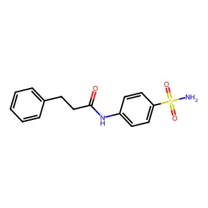 3-phenyl-N-(4-sulfamoylphenyl)propanamide structure