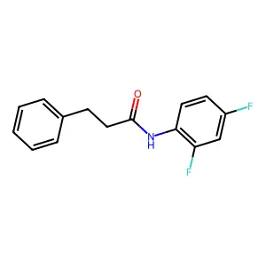 N-(2,4-difluorophenyl)-3-phenylpropanamide structure