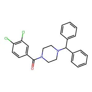 (3,4-Dichlorophenyl)[4-(diphenylmethyl)piperazin-1-yl]methanone structure