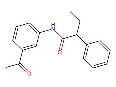 N-(3-acetylphenyl)-2-phenylbutanamide structure