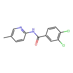3,4-dichloro-N-(5-methylpyridin-2-yl)benzamide structure