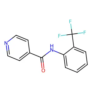 N-[2-(trifluoromethyl)phenyl]pyridine-4-carboxamide structure