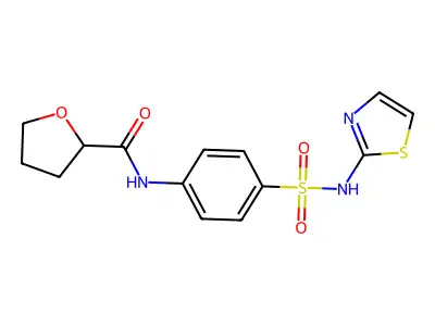 N-[4-(1,3-thiazol-2-ylsulfamoyl)phenyl]oxolane-2-carboxamide structure