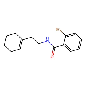 2-bromo-N-[2-(cyclohexen-1-yl)ethyl]benzamide structure
