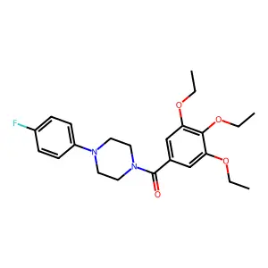 1-(4-Fluorophenyl)-4-(3,4,5-triethoxybenzoyl)piperazine structure