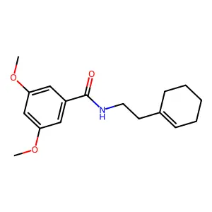 N-[2-(cyclohexen-1-yl)ethyl]-3,5-dimethoxybenzamide structure