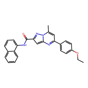 5-(4-ethoxyphenyl)-7-methyl-N-(1-naphthyl)pyrazolo[1,5-a]pyrimidine-2-carboxamide structure