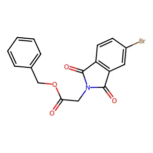 Benzyl 2-(5-bromo-1,3-dioxoisoindol-2-yl)acetate structure