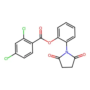 2-(2,5-Dioxo-1-pyrrolidinyl)phenyl 2,4-dichlorobenzoate structure