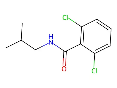 2,6-dichloro-N-(2-methylpropyl)benzamide structure