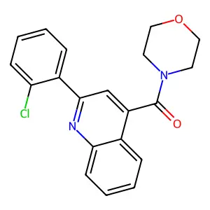 [2-(2-Chlorophenyl)quinolin-4-yl]-morpholin-4-ylmethanone structure