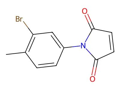 1-(3-bromo-4-methylphenyl)-1H-pyrrole-2,5-dione structure