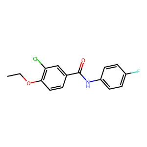 3-chloro-4-ethoxy-N-(4-fluorophenyl)benzamide structure