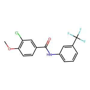 3-Chloro-4-methoxy-N-(3-(trifluoromethyl)phenyl)benzamide structure