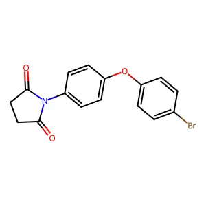 1-[4-(4-Bromophenoxy)phenyl]pyrrolidine-2,5-dione structure