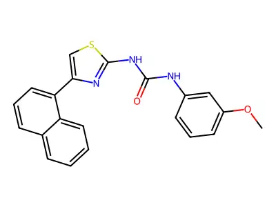 1-(3-Methoxyphenyl)-3-(4-(naphthalen-1-yl)thiazol-2-yl)urea structure