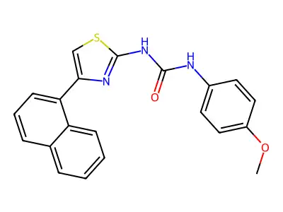 1-(4-Methoxyphenyl)-3-(4-(naphthalen-1-yl)thiazol-2-yl)urea structure