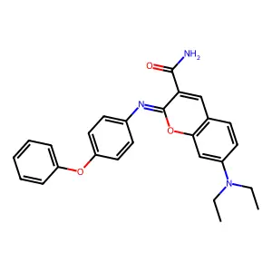 (2Z)-7-(diethylamino)-2-[(4-phenoxyphenyl)imino]-2H-chromene-3-carboxamide structure