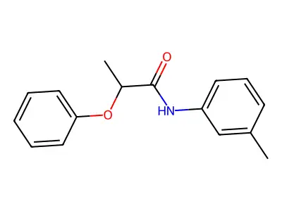 N-(3-methylphenyl)-2-phenoxypropanamide structure