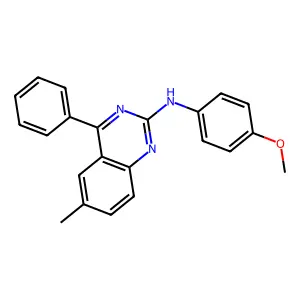 N-(4-methoxyphenyl)-6-methyl-4-phenylquinazolin-2-amine structure