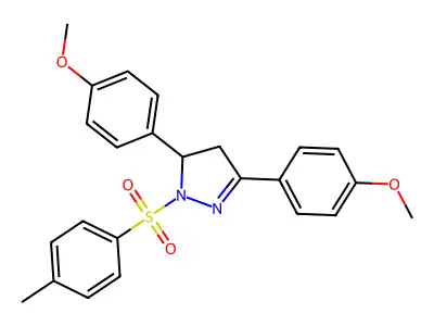 3,5-Bis(4-methoxyphenyl)-2-(4-methylphenyl)sulfonyl-3,4-dihydropyrazole structure