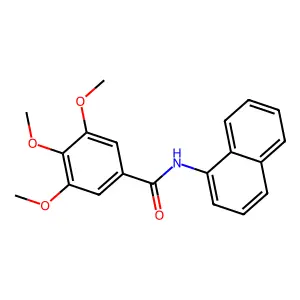 N1-(1-naphthyl)-3,4,5-trimethoxybenzamide structure