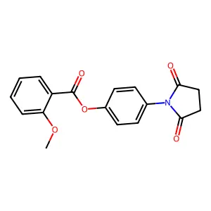 4-(2,5-Dioxopyrrolidin-1-yl)phenyl 2-methoxybenzoate structure