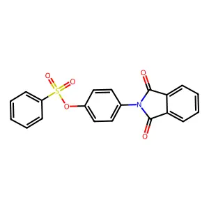 4-(1,3-dioxo-1,3-dihydro-2H-isoindol-2-yl)phenyl benzenesulfonate structure