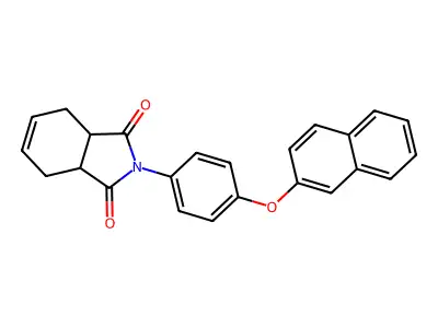 2-(4-Naphthalen-2-yloxyphenyl)-3a,4,7,7a-tetrahydroisoindole-1,3-dione structure
