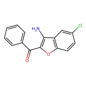 (3-Amino-5-chloro-1-benzofuran-2-yl)(phenyl)methanone structure