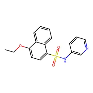 4-ethoxy-N-pyridin-3-ylnaphthalene-1-sulfonamide structure