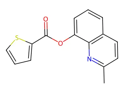 2-Methylquinolin-8-yl thiophene-2-carboxylate structure