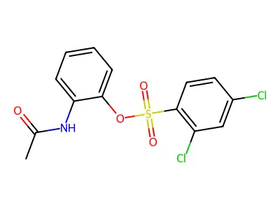 2-(Acetylamino)phenyl 2,4-dichlorobenzenesulfonate structure