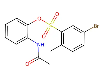 2-(Acetylamino)phenyl 5-bromo-2-methylbenzenesulfonate structure