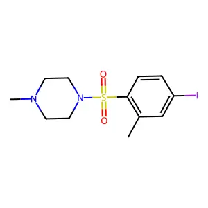 1-((4-Iodo-2-methylphenyl)sulfonyl)-4-methylpiperazine structure