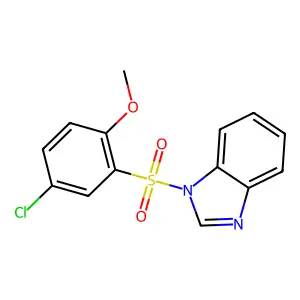 1-(5-Chloro-2-methoxyphenyl)sulfonylbenzimidazole structure