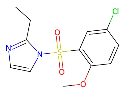 1-(5-Chloro-2-methoxy-benzenesulfonyl)-2-ethyl-1H-imidazole structure