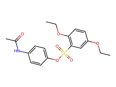 4-(Acetylamino)phenyl 2,5-diethoxybenzenesulfonate structure