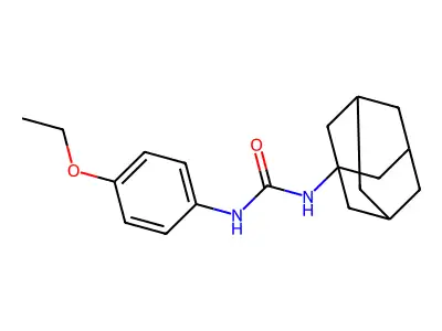 N-1-adamantyl-N'-(4-ethoxyphenyl)urea structure