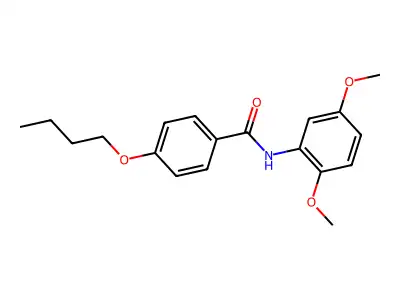 4-butoxy-N-(2,5-dimethoxyphenyl)benzamide structure