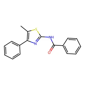 N-(5-methyl-4-phenyl-1,3-thiazol-2-yl)benzamide structure