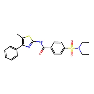 4-(diethylsulfamoyl)-N-(5-methyl-4-phenyl-1,3-thiazol-2-yl)benzamide structure