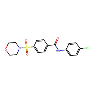 N-(4-chlorophenyl)-4-morpholin-4-ylsulfonylbenzamide structure