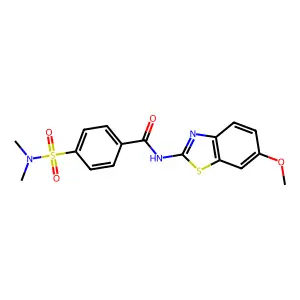 4-(dimethylsulfamoyl)-N-(6-methoxy-1,3-benzothiazol-2-yl)benzamide structure