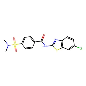 N-(6-chloro-1,3-benzothiazol-2-yl)-4-(dimethylsulfamoyl)benzamide structure
