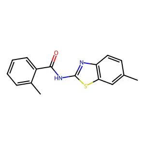 2-methyl-N-(6-methyl-1,3-benzothiazol-2-yl)benzamide structure
