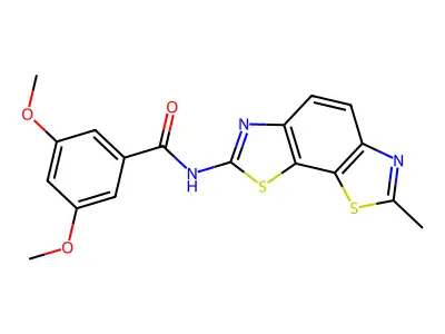 3,5-dimethoxy-N-(7-methyl-[1,3]thiazolo[4,5-g][1,3]benzothiazol-2-yl)benzamide structure