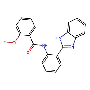 N-[2-(1H-1,3-benzodiazol-2-yl)phenyl]-2-methoxybenzamide structure