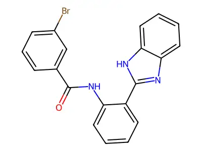 N-[2-(1H-benzimidazol-2-yl)phenyl]-3-bromobenzamide structure