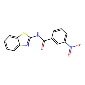 Benzamide, N-2-benzothiazolyl-3-nitro- structure